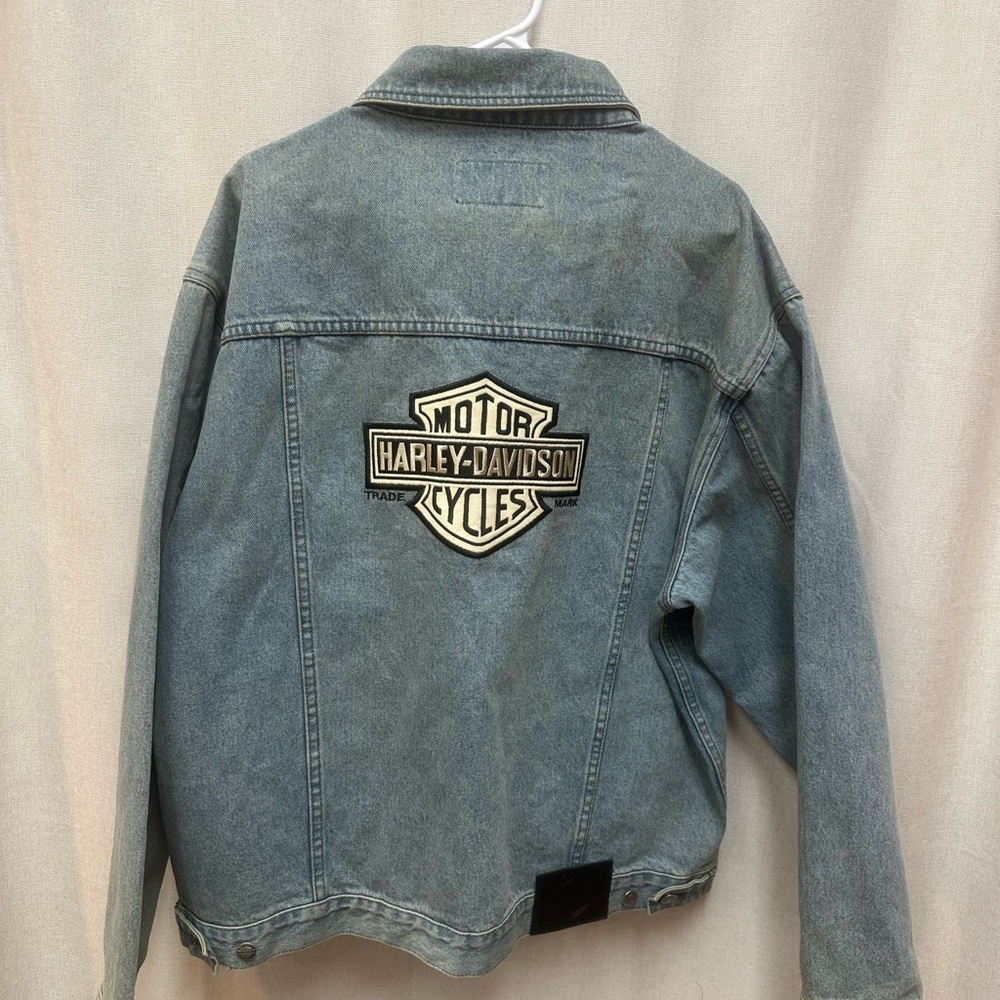 Vintage Harley-Davidson Blue Denim Jacket